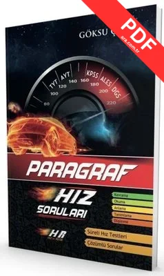 TYT AYT KPSS ALES DGS Paragraf Hız Soruları kitap kapağı