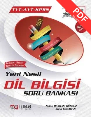 TYT - AYT KPSS Yeni Nesil Dil Bilgisi Soru Bankası kitap kapağı