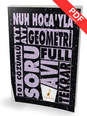TYT AYT Nuh Hocayla Geometri Soru Avı 101 Çözümlü Soru kitap kapağı