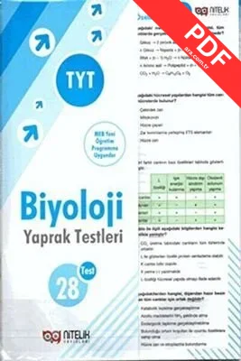 TYT Biyoloji Yaprak Testleri kitap kapağı