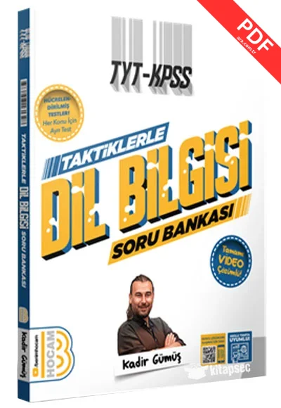 TYT - KPSS Taktiklerle Dil Bilgisi Tamamı Video Çözümlü Soru Bankası Benim Hocam Yayınları kitap kapağı