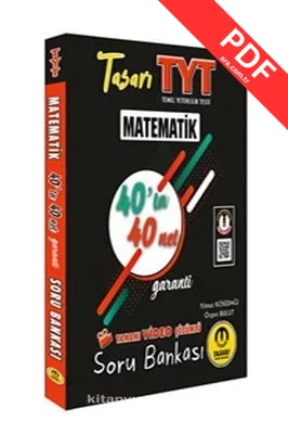 TYT Matematik 40ta 40 Net Soru Bankası kitap kapağı