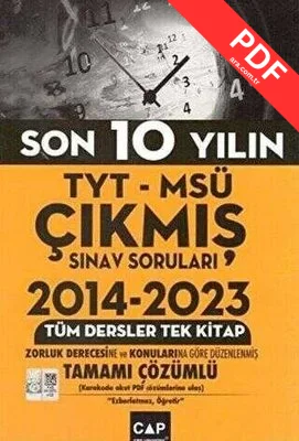 TYT MSÜ Son 10 Yılın Çıkmış Soruları kitap kapağı