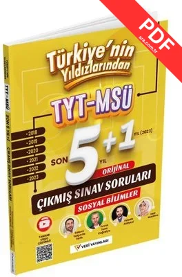 TYT MSÜ Sosyal Bilimler Son 6 Yıl Çıkmış Sınav Soruları kitap kapağı