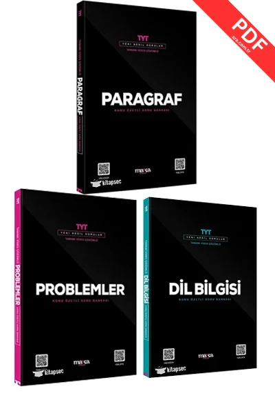 TYT Paragraf Problemler Dil Bilgisi Konu Özetli Yeni Nesil Soru Bankası Seti Marka Yayınları kitap kapağı