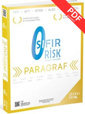 TYT Paragraf Sıfır Risk Soru Bankası kitap kapağı