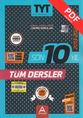 TYT Tüm Dersler Son 10 Yıl Çıkmış Sorular kitap kapağı