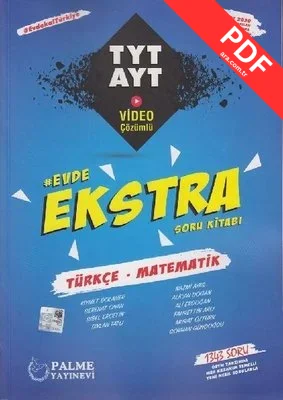TYT-AYT Türkçe-Matematik Evde Ekstra Soru Kitabı kitap kapağı