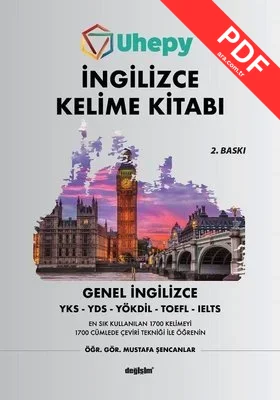 Uhepy İngilizce Kelime Kitabı kitap kapağı