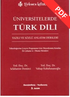 Üniversitelerde Türk Dili kitap kapağı