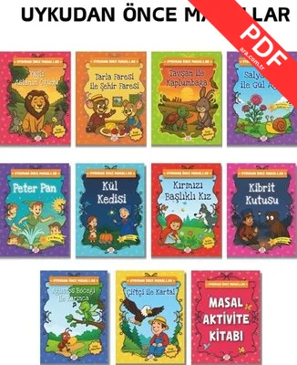 Uykudan Önce Masallar Serisi Seti - 10 Kitap + 1 Aktivite Takım kitap kapağı