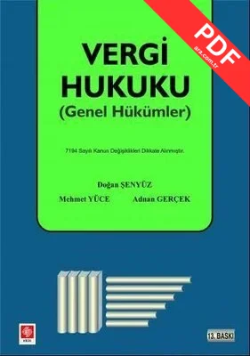 Vergi Hukuku - Genel Hükümler kitap kapağı