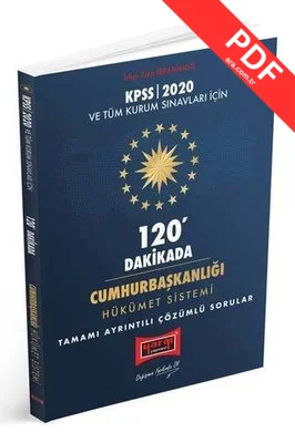 Yargı Yayınları  120 Dakikada Cumhurbaşkanlığı Hükümet Sistemi Tamamı Ayrıntılı Çözümlü Sorular kitap kapağı