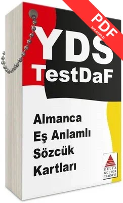YDS Almanca Eş Anlamlı Sözcük Kartları kitap kapağı