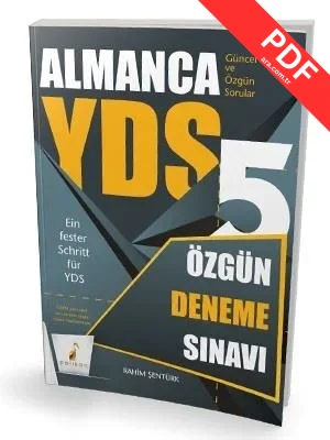 YDS Almanca Özgün 5 Deneme Sınavı kitap kapağı