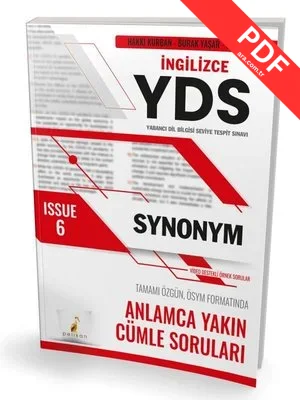 YDS İngilizce Vocabulary and Grammar Issue 6 kitap kapağı