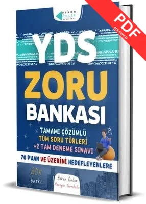 YDS Zoru Bankası - Tamamı Çözümlü Tüm Soru Türleri 2 Tam Deneme Sınavı kitap kapağı