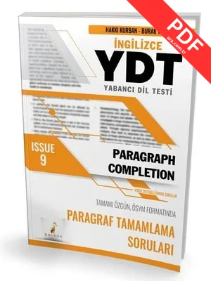 YDT İngilizce Paragraph Completion Issue 9 kitap kapağı
