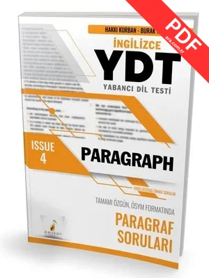 YDT İngilizce Paragraph Issue 4 kitap kapağı