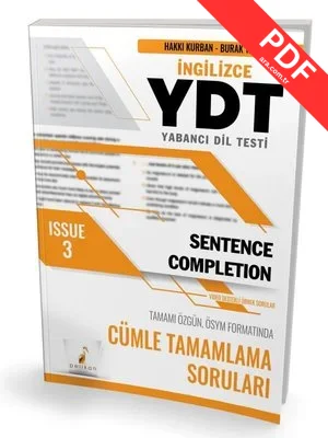 YDT İngilizce Sentence Completion Issue 3 kitap kapağı