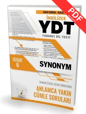 YDT İngilizce Synonym Issue 6 kitap kapağı