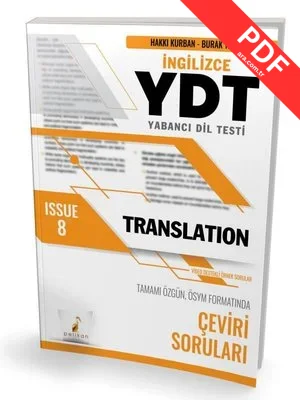 YDT İngilizce Translation Issue 8 kitap kapağı