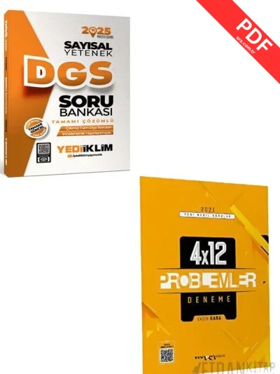 Yediiklim Yayınları 2025 DGS Konu Anlatımı Soru Bankası ve Deneme Sınavı Seti kitap kapağı
