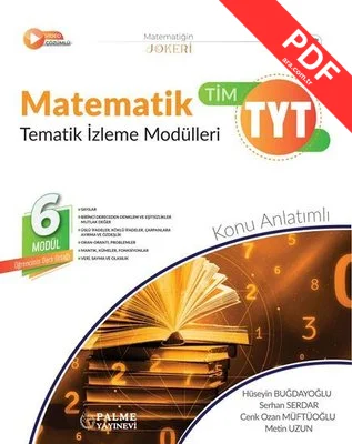 YKS TYT Matematik Tematik İzleme Modülleri Konu Anlatımlı kitap kapağı
