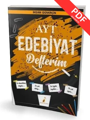 YKS AYT Edebiyat Defterim kitap kapağı