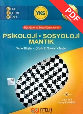 YKS Psikoloji Sosyoloji Mantık Ders İşleme Kitabı kitap kapağı
