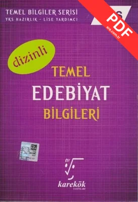 YKS Temel Edebiyat Bilgileri Dizinl kitap kapağı