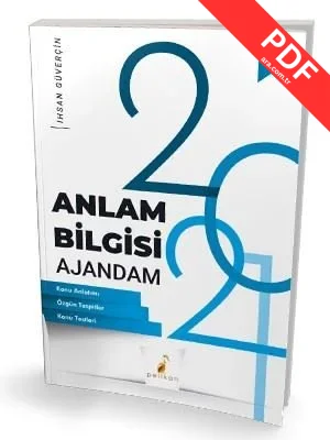 YKS TYT Anlam Bilgisi Ajandam - 2 kitap kapağı