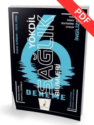YÖKDİL Sağlık Bilimleri Dijital Çözümlü 6 Deneme Sınavı kitap kapağı