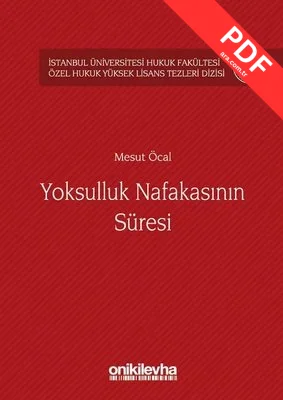 Yoksulluk Nafakasının Süresi kitap kapağı